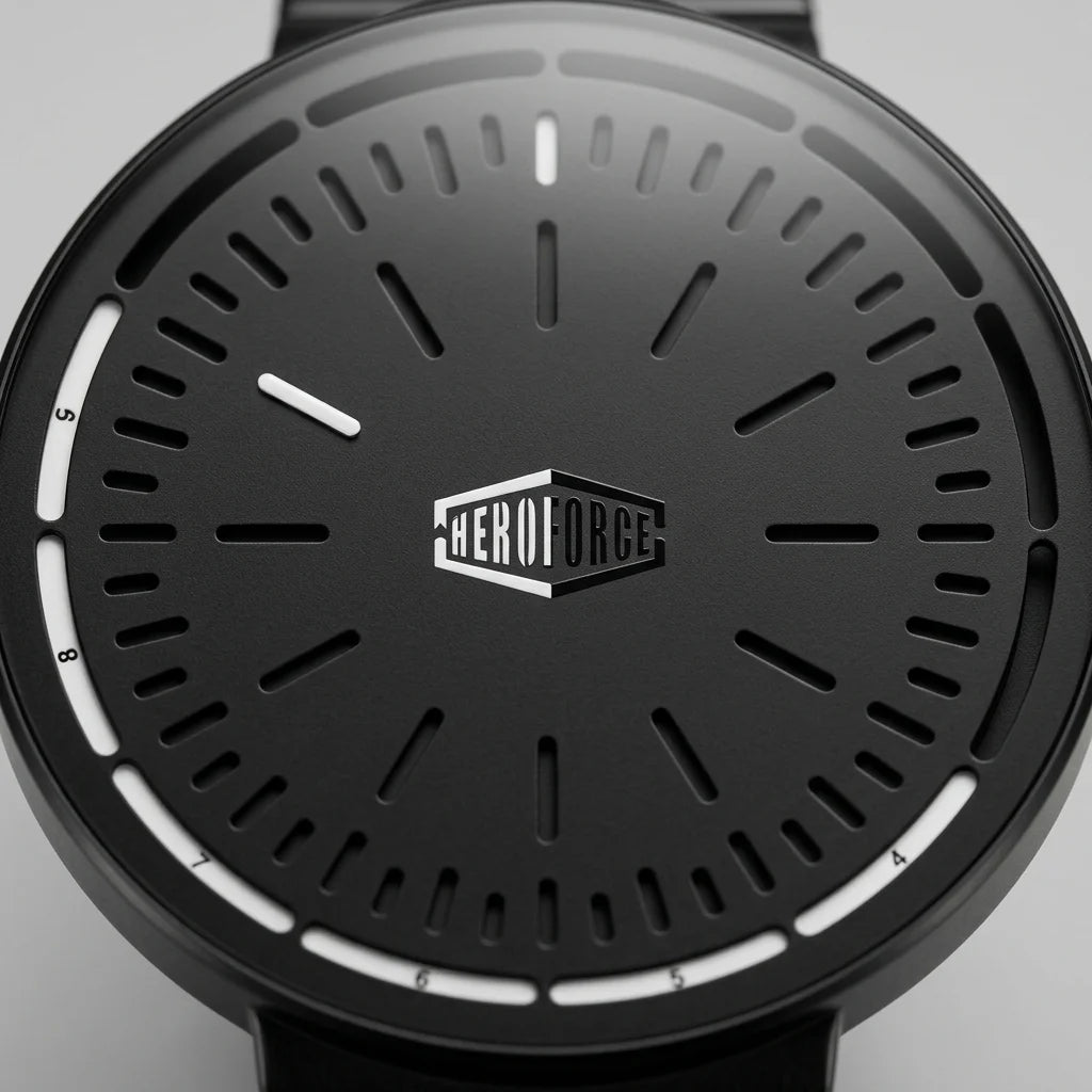 Heroforce 5003A Midnight - Modern Cyber Steel Watch