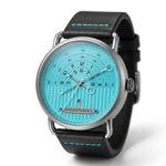 Heroforce 5005A HeroForce - Men's bright dial, black leather watch