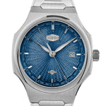 Heroforce 5006 Silver Dar - silver dial, macro view, luxury, sharp details