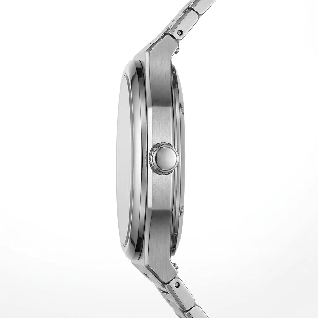 Heroforce 5006 Silver Dar - luxury watch, silver, side profile, metal detail