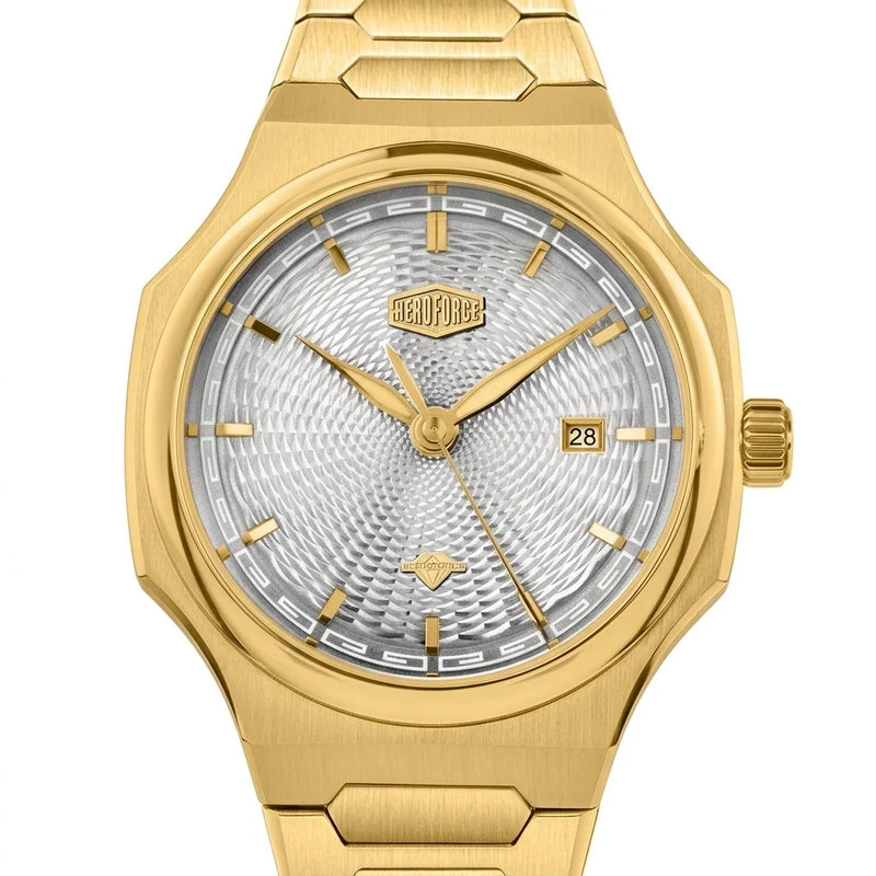 Heroforce 5006 Sunburst R - macro dial, sunburst, luxury
