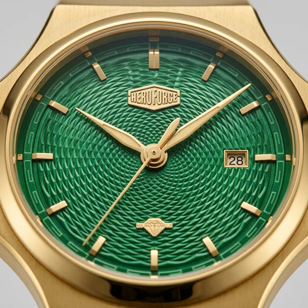 Heroforce 5006 Sunburst R - Quiet luxury watch, sunburst dial, date display