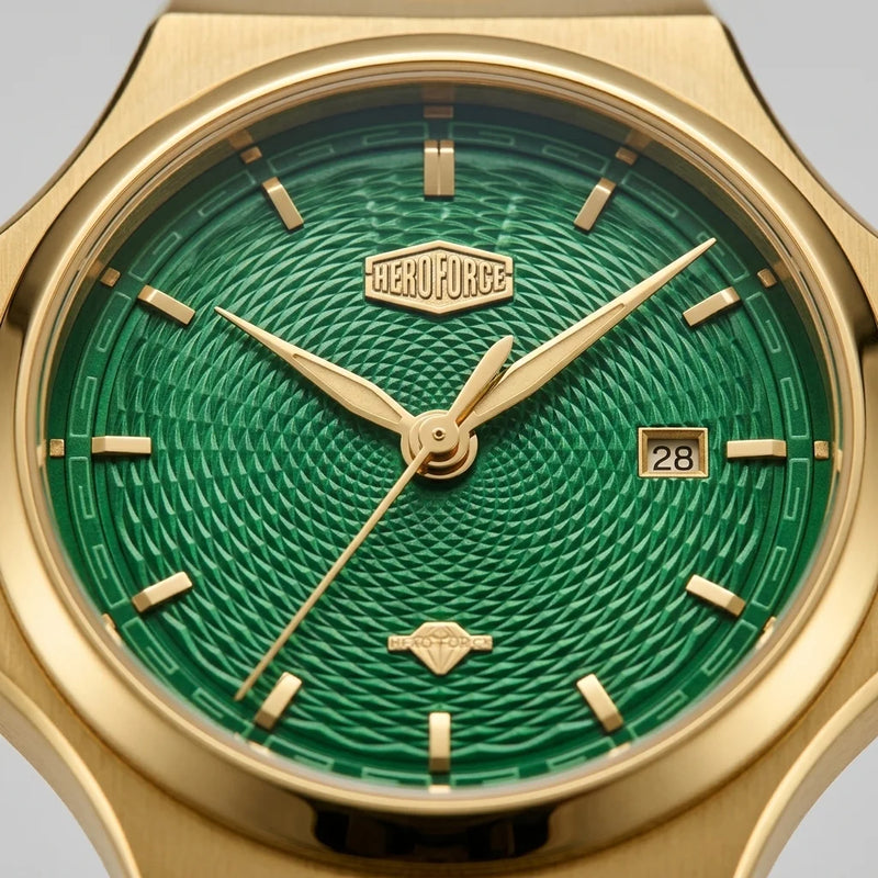Heroforce 5006 Sunburst R - Quiet luxury watch, sunburst dial, date display
