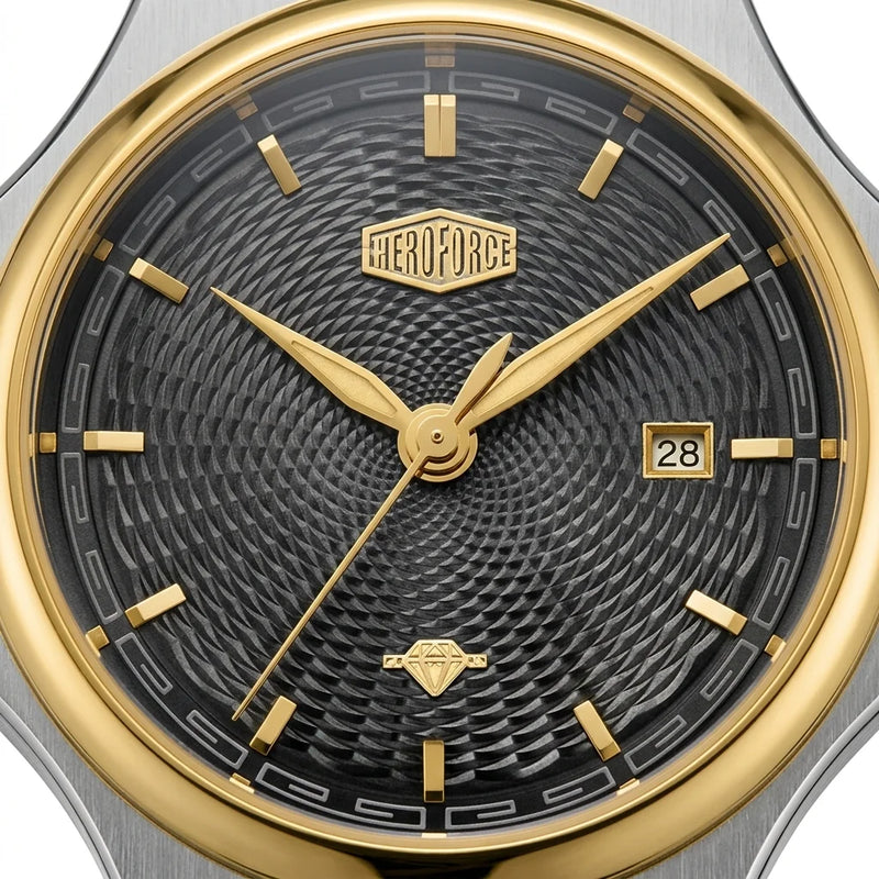Heroforce 5006 Two-Tone D - Luxury watch, radial dial, two-tone, dark