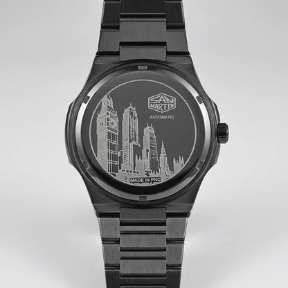 HeroForce 5008 Azure Stea - caseback, engraved, premium, detail