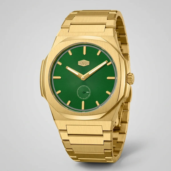 HeroForce 5008 Gold Edition
 - luxury watch, frontal, studio