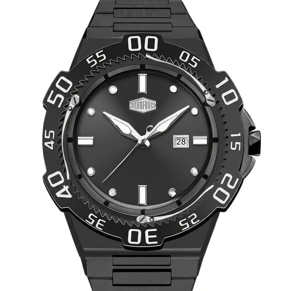 HeroForce 5009 Black Edit - black dial, macro, luxury, sharp