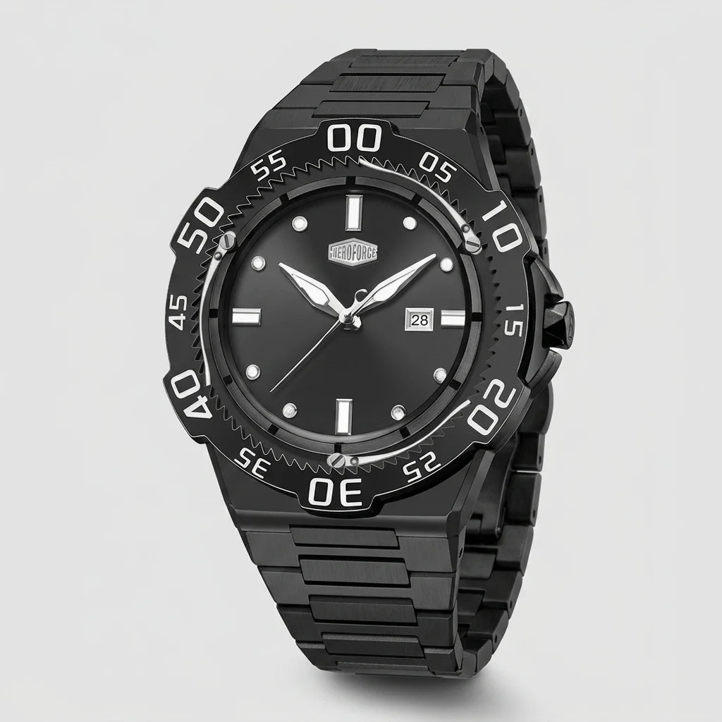 HeroForce 5009 Black Edit - Black Luxury Chronograph