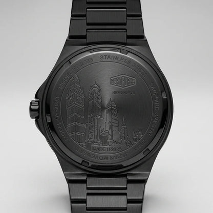 HeroForce 5009 Black Edit - engraved caseback technical luxury