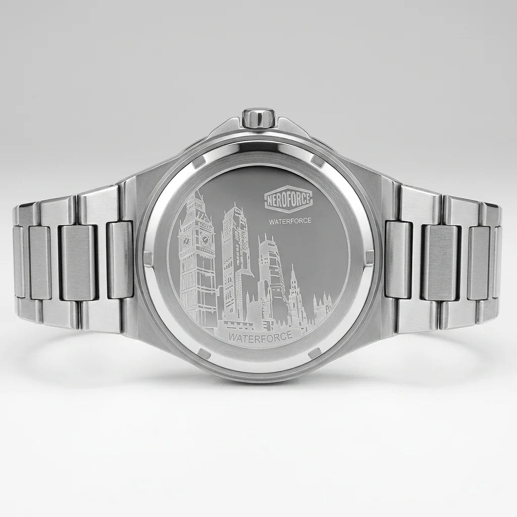 HeroForce 5009 Sport Luxu - case back, engraved, luxury, detailed