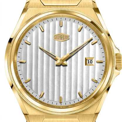 Heroforce 5012 Gold Light - gold watch dial, luxury, crisp detail
