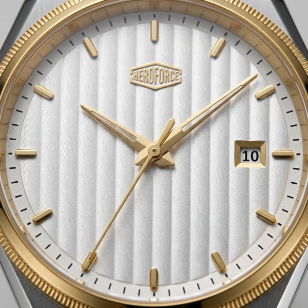 HeroForce 5012 Luxury Men - pleated dial, quiet luxury watch