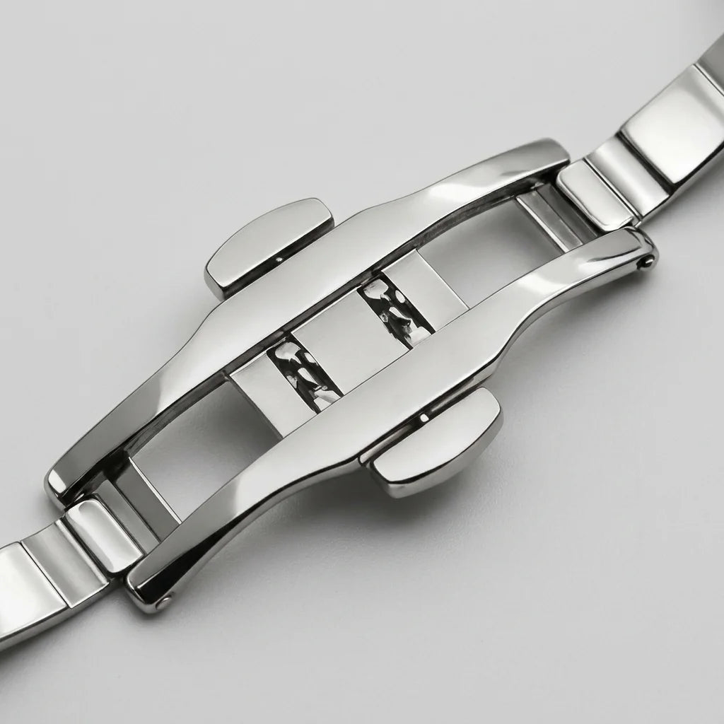 HeroForce 5023A Luxury Oc - watch strap, metal buckle, luxury detail, macro view