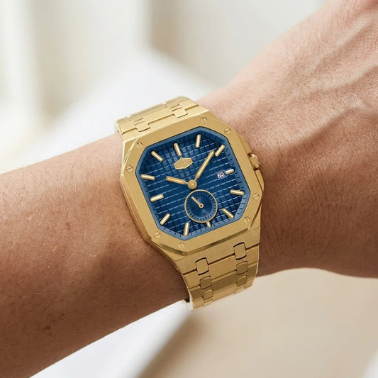 HEROFORCE 5025A Aureate Spectrum — Men’s Quartz Watch - Men's Watch, Gold Tone, Luxury Studio, Sleek Design