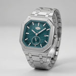 HEROFORCE 5025A Glacier Edge — Men's Quartz Watch - Premium wristwatch, studio shot, photorealistic, clean aesthetic