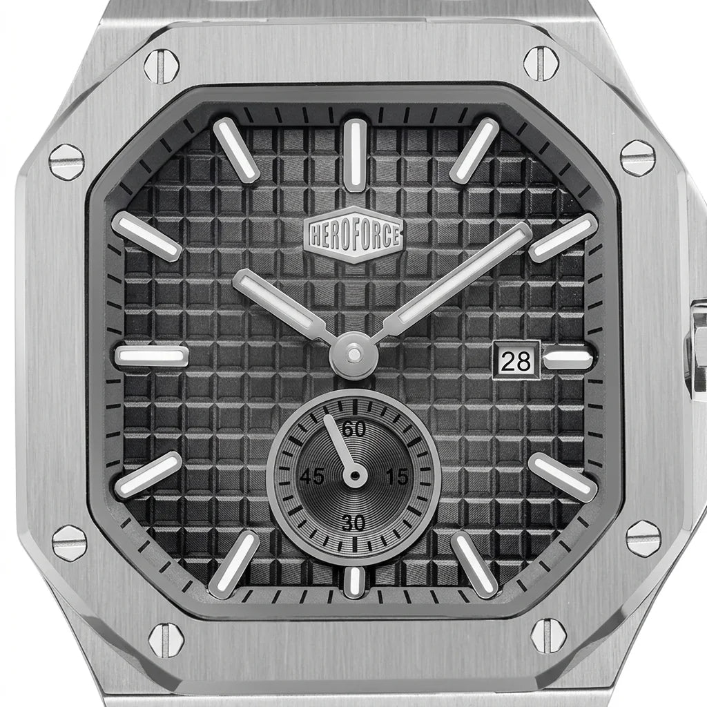 HEROFORCE 5025A HEROFORCE Luxury Quartz Men's Watch - Sleek case, minimalist dial, refined leather