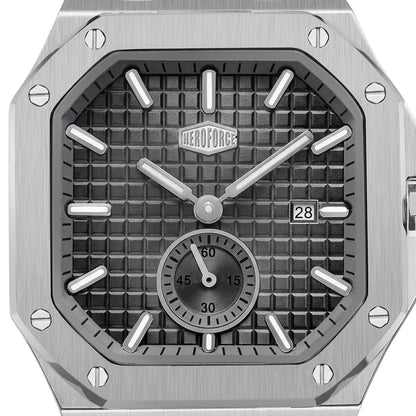 HEROFORCE 5025A HEROFORCE Luxury Quartz Men's Watch - Sleek case, minimalist dial, refined leather