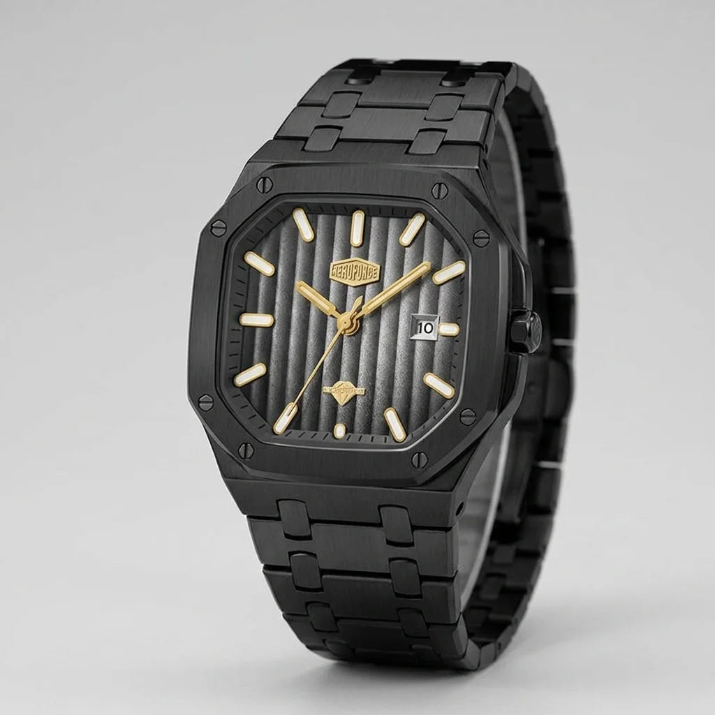 Heroforce 5025B Ribbed Di - metal, luxury, ribbed dial