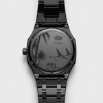 Heroforce 5025B Ribbed Di - watch caseback, engraved, stainless steel, macro detail