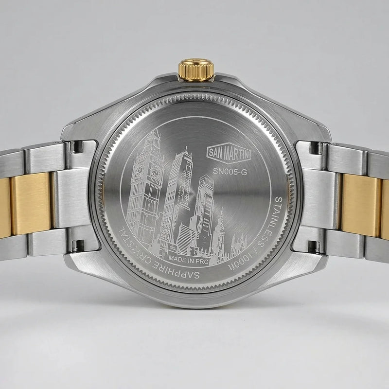 HeroForce 5031 Luxury Ana - caseback, engraved, stainless steel, screws