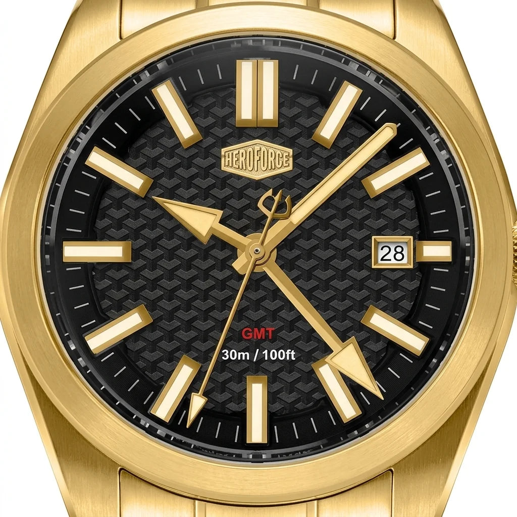 Heroforce 5031 Luxury Squ - macro dial luxury watch crisp details