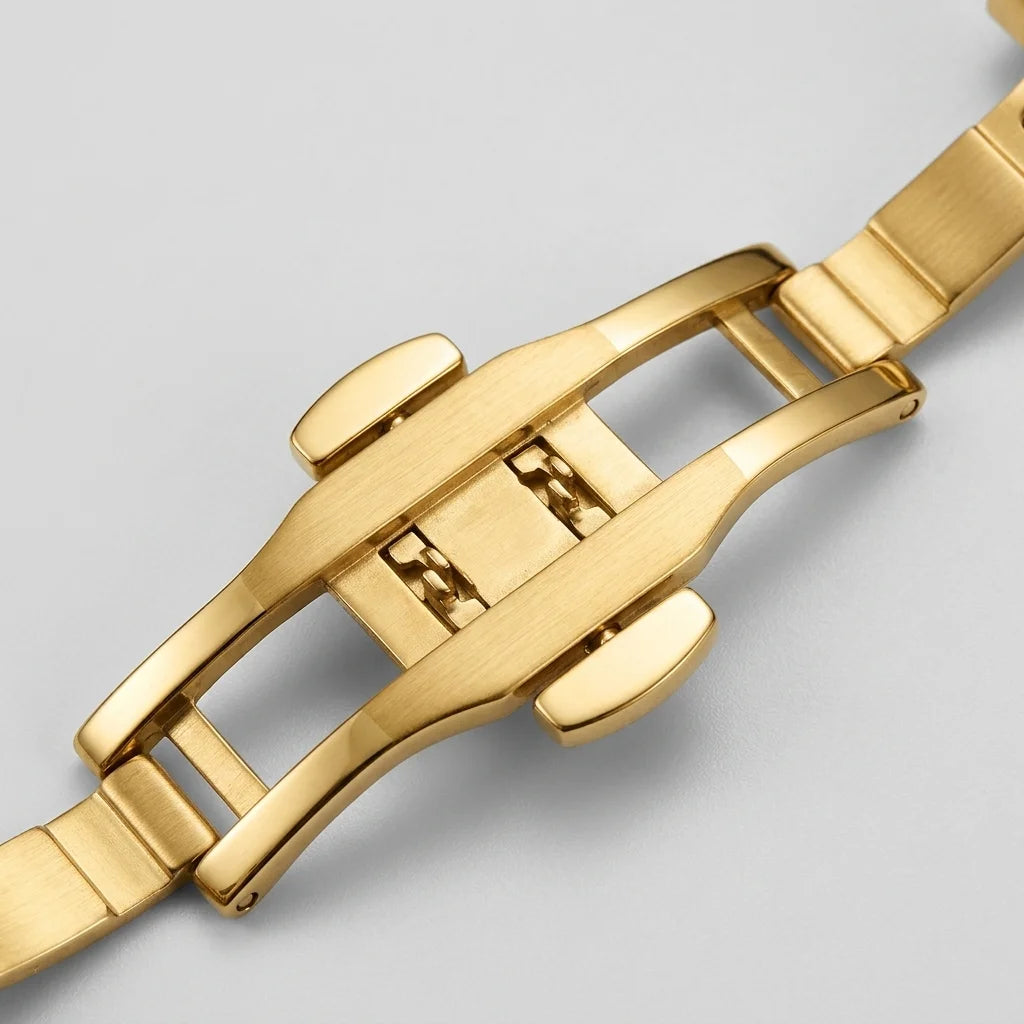 Heroforce 5031 Luxury Squ - macro, leather strap, steel buckle