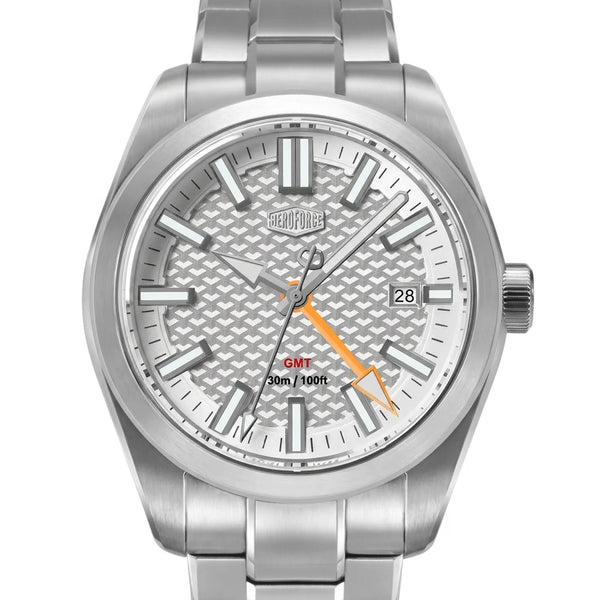 HeroForce 5031 Silver Lig - Macro dial, silver finish, crisp details, luxury studio