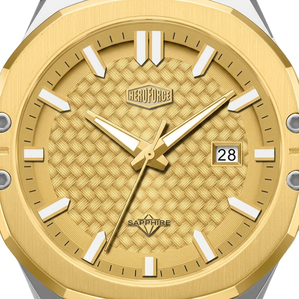 Heroforce 5033S Two-Tone - Men's Luxury Textured Dial