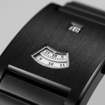 HeroForce 5035S Jump-Hour - rectangular watch, digital-analog, quiet luxury