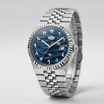 HeroForce 5036B Ocean Wav - blue dial steel
