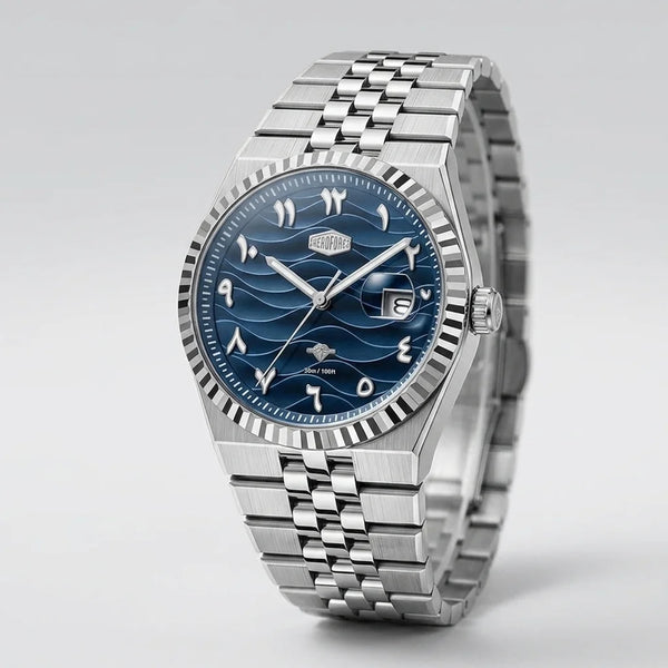 HeroForce 5036B Ocean Wav - blue dial steel
