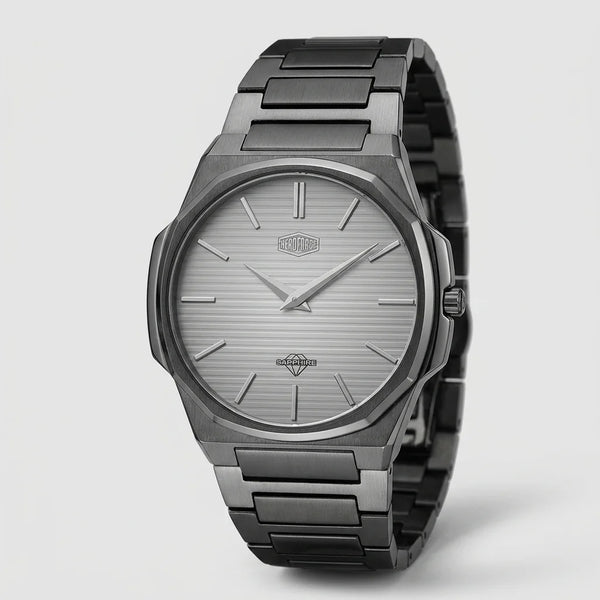 HeroForce 5037A Black Edi - black luxury watch, detailed case, premium metal