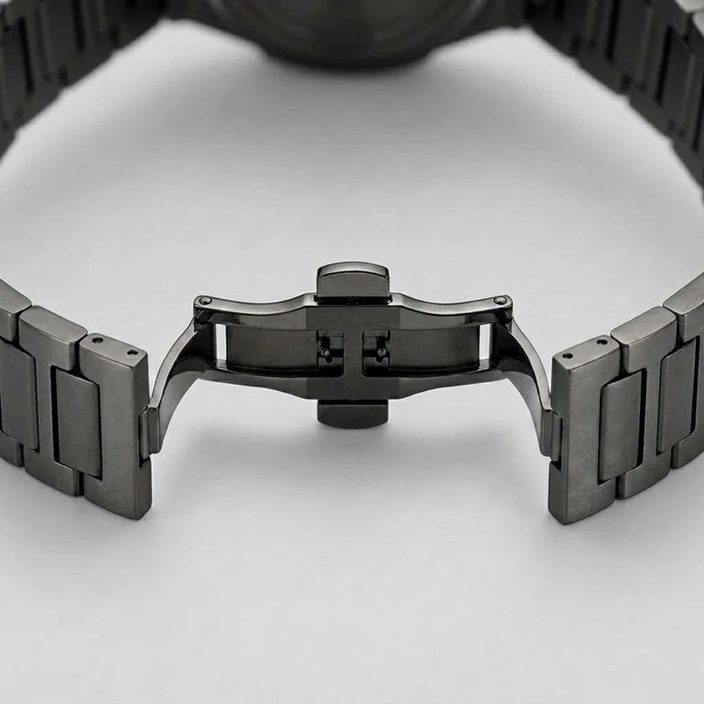 HeroForce 5037A Black Edi - black silver strap luxury
