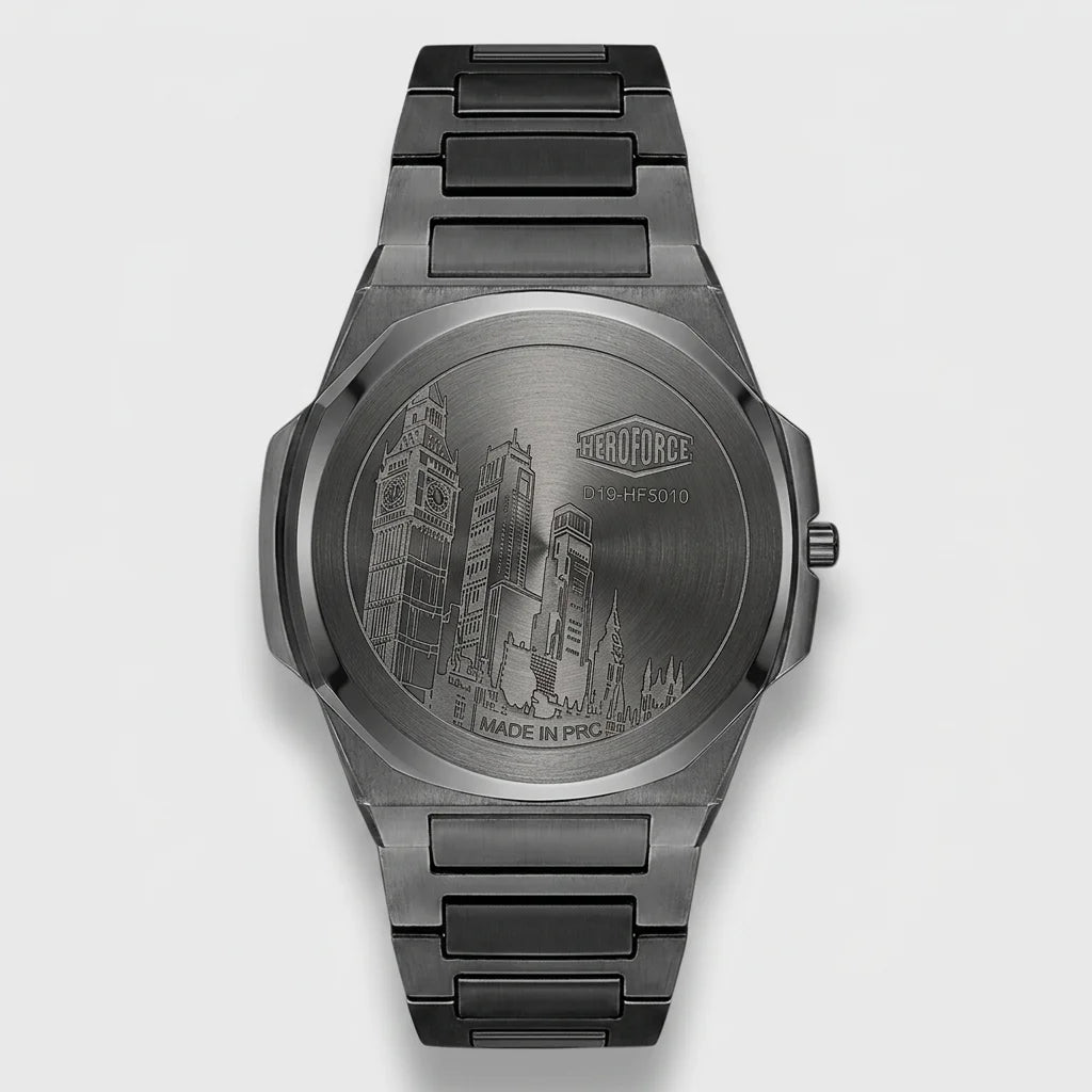 HeroForce 5037A Black Edi - watch caseback, engraved, luxury, macro