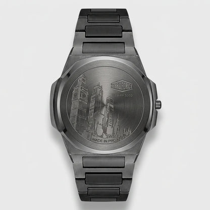 HeroForce 5037A Black Edi - watch caseback, engraved, luxury, macro