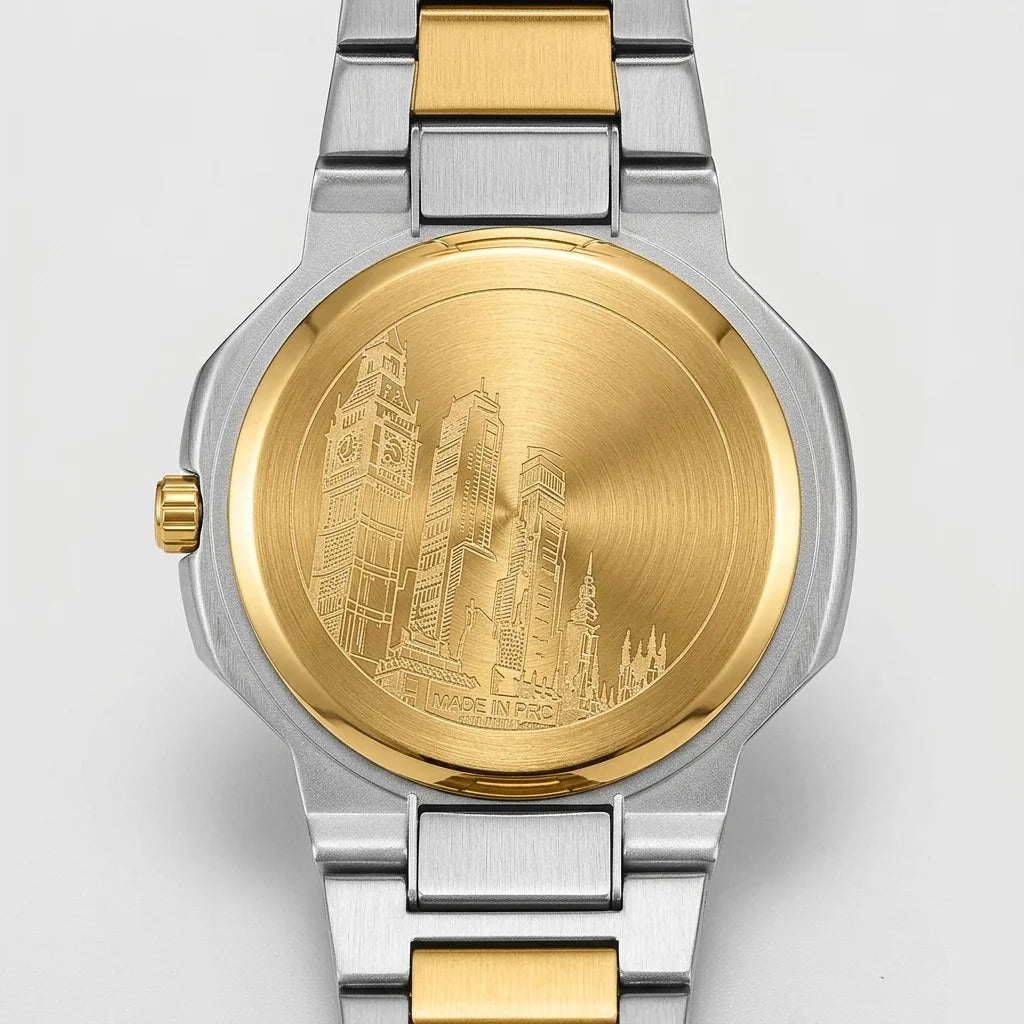 Heroforce 5037A Luxury Oc - engraved caseback, metal bracelet, studio