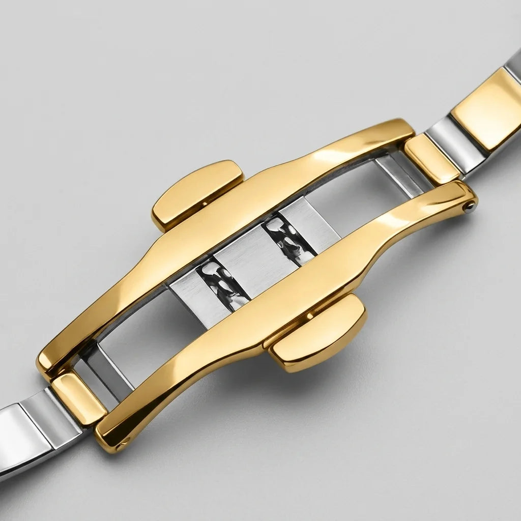 Heroforce 5038 Emerald Ho - watch strap, metal buckle, macro, luxury
