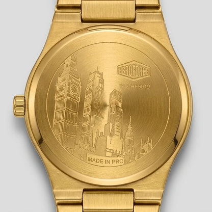 HeroForce 5039 Gold Light - caseback, macro, luxury, engravings