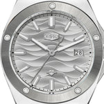 HeroForce 5039 Silver Lig - men's wave dial stainless steel luxury