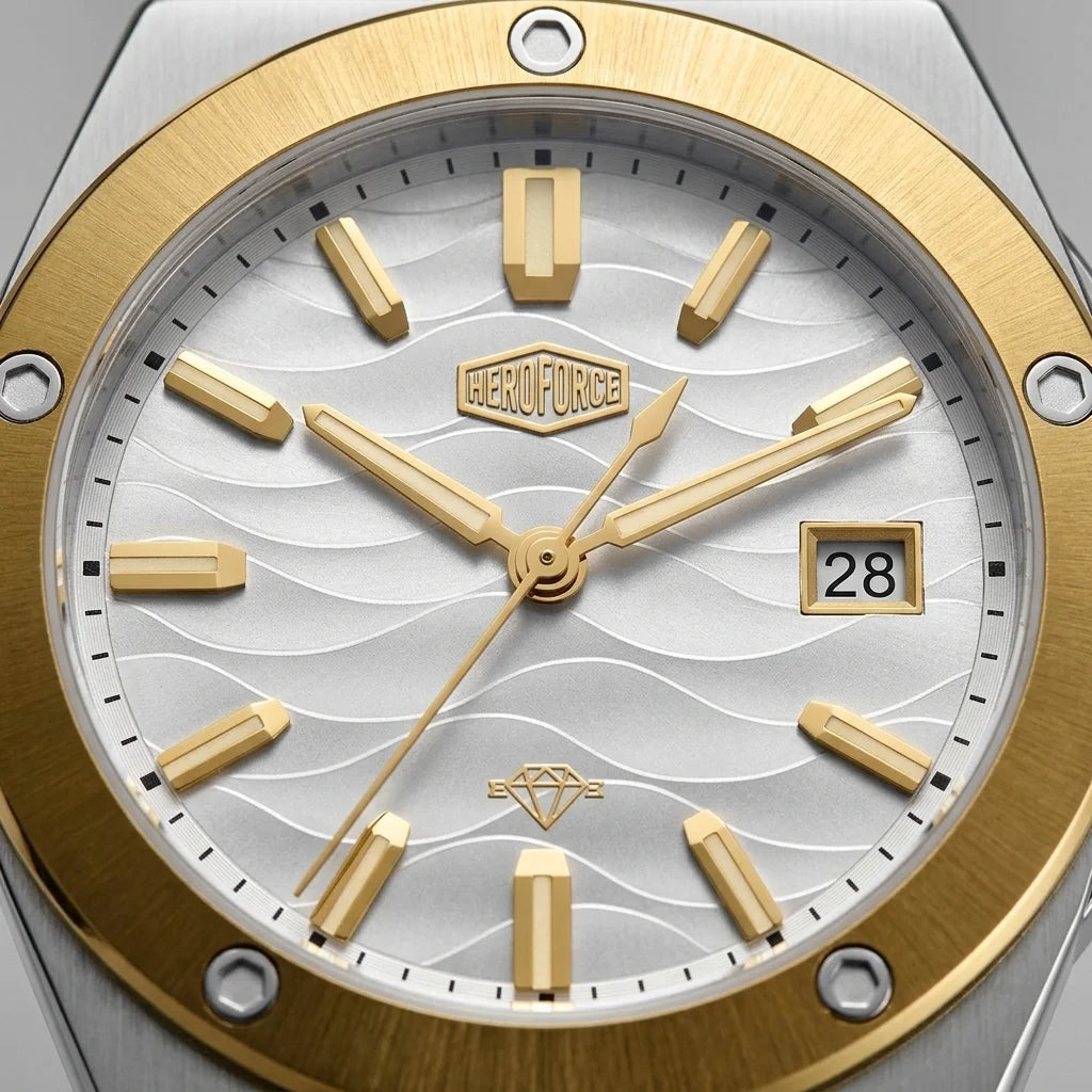 HeroForce 5039 Wave Dial - luxury watch sapphire quiet luxury