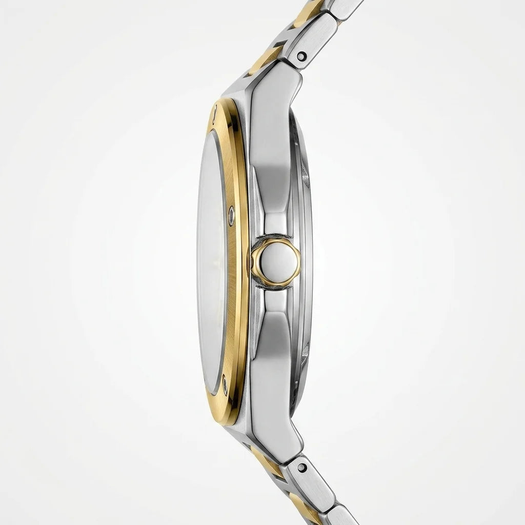 HeroForce 5039 Wave Dial - Side profile, luxury, metal, crown