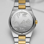 HeroForce 5039 Wave Dial - watch caseback, engraved, polished, luxury