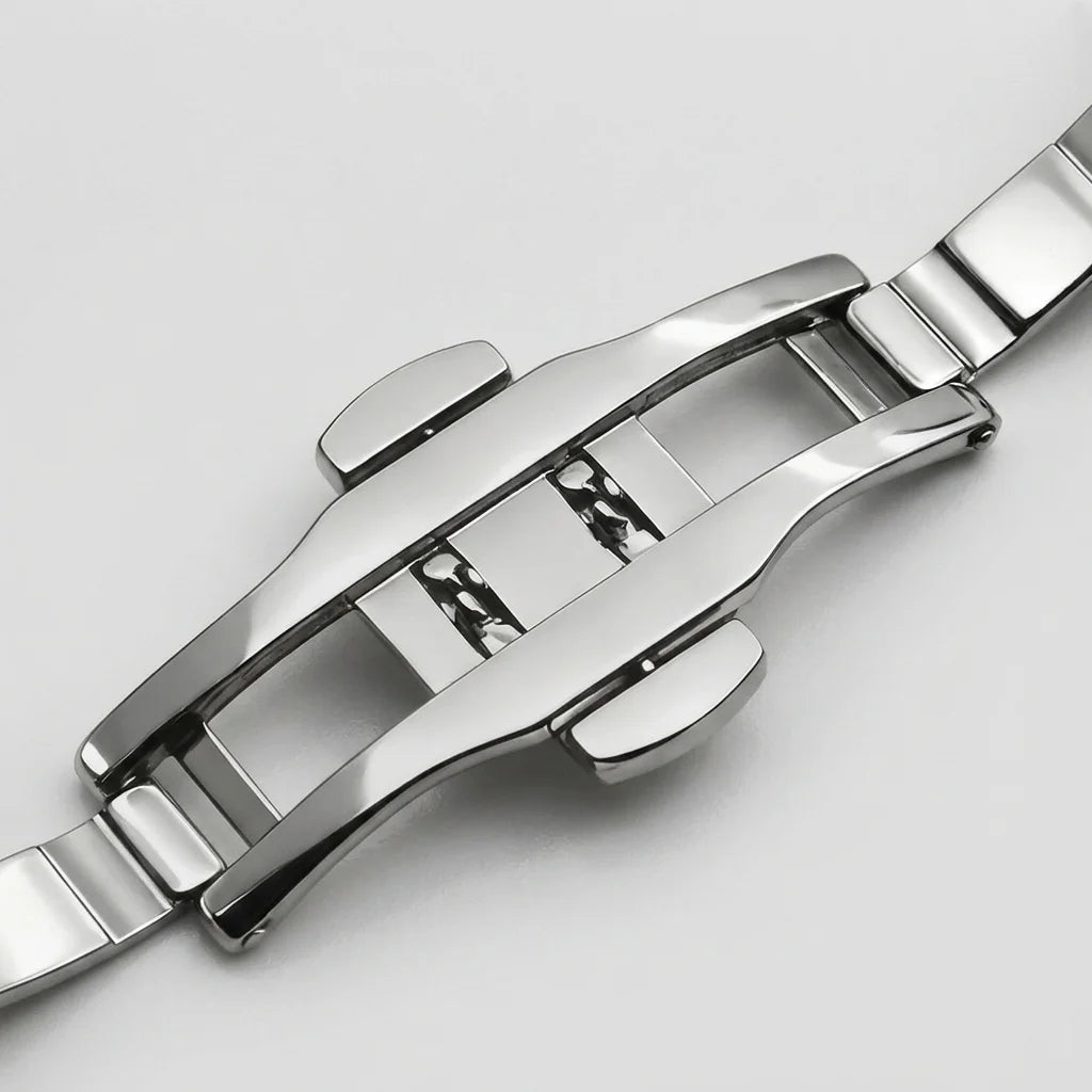 Heroforce 5040B Men's Oct - leather strap, metal buckle, macro