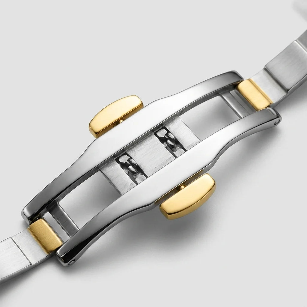 two-tone bracelet clasp