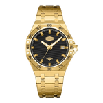 HeroForce 5043 Gold Light - gold watch, macro dial, luxury, white background