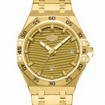 close up gold dial