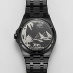 HeroForce 5043 Octagonal - engraved caseback, stainless steel, macro