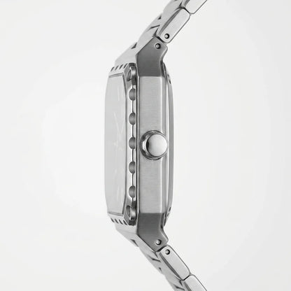 HeroForce 5045 Square Cas - luxury side profile, extreme macro, metal