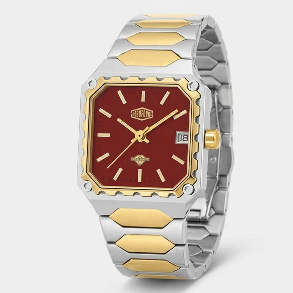 HeroForce 5045 Square Cas - square, luxury, metal, detailed
