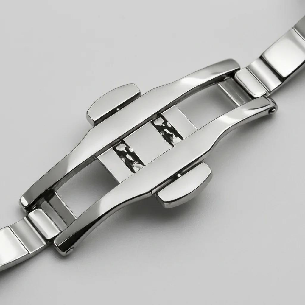 HeroForce 5045 Watch - Sq - premium leather strap buckle